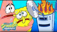 SpongeBob & Patrick vs. Cleaning Robot! 🧹 'Krusty Kleaners' Full Scene | SpongeBob