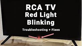 RCA TV Red Light Blinking | 5-Min Troubleshooting