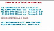 INDIAN 4G Band Explained, what is 4G ??