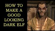 Skyrim - How to make a good looking Dark Elf Male (NO MODS)