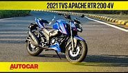 2021 TVS Apache RTR 200 4V review - Riding modes tested | First Ride | Autocar India