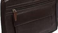 Genuine Leather Large Book Covers Bible Covers with Handle (Brown)