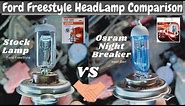 Osram Night Breaker Laser H4 Vs Stock Light | 60/55w 12V | Headlight Comparison for Ford Freestyle