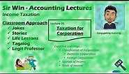 Lecture 01: Taxation for Corporations. [Income Taxation]