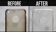 How to Clean Yellowness of Transparent Mobile Cover | Clean Silicon Cover at Home