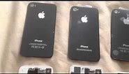 Differences in back glass for iPhones 4 and 4S, GSM and CDMA
