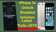 How to unlock iphone 5s passcode disabled | iPhone disabled how to unlock
