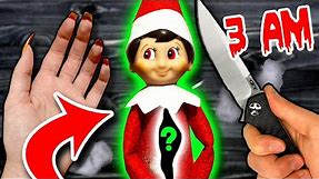 CUTTING OPEN HAUNTED ELF ON THE SHELF DOLL AT 3AM!! (*WHAT'S INSIDE ELF ON THE SLELF? SCARY!)