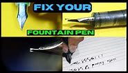 How To Fix Fountain Pen's Nib Related Problem (at home) || BATPENS
