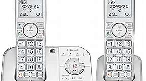 VTech VS112-27 DECT 6.0 Bluetooth 2 Handset Cordless Phone for Home with Answering Machine, Call Blocking, Caller ID, Intercom and Connect to Cell (White)