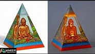 Magic Pyramid Pouring / Night Lamp / RESIN ART