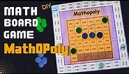 Make Your Own Math Board Game | DIY Math-O-Poly Board Game | 4 Digits Addition & Subtraction Game