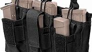 Molle Mag Pouch for Rifle & Pistol Ammo, Super Durable, Lightweight and Secure. Triple Stacker Magazine Pouch for High Speed Use