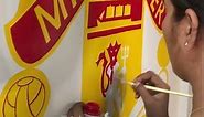 Manchester logo painting | Manchester United | Football logo