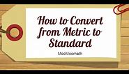 How to convert metric to US Standard length/Centimeters,Kilometers,Inches