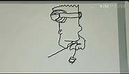 BART SIMPSON SUPREME DRAWING