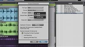 Using the Clip List in Pro Tools