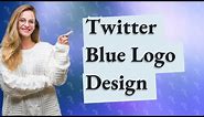 Who designed Twitter blue logo?