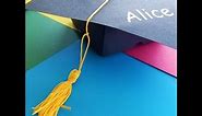 Create your own graduation cap and tassel party favor