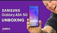 Samsung Galaxy A54 5G Unboxing: 6.4" FHD+ Screen | Metro by T-Mobile