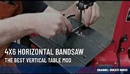 The Best Vertical Table Mod - 4x6 Bandsaw - Rob's Garage