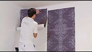 How to hang wallpaper with a straight match