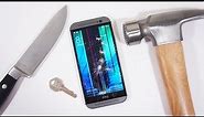 All New HTC One (M8) Scratch & Hammer Test!
