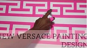 New Versace Painting Design Ideas With Masking Tape And Measurements | Versache Diy Step by Step