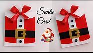 Santa Card/Santa Clause Greeting Card/Santa Suit Card/How to make Santa Greeting Card/Christmas Card