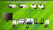 Complete CCTV Cameras Wiring With NVR | Wiring Diagram