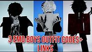 New 3 EMO BOYS OUTFIT CODES AND LINKS FOR BERRY AVENUE AND HSL