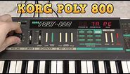 Korg Poly 800 Battery replacement and factory reload.