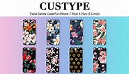 CUSTYPE Floral iPhone 7 Plus Case