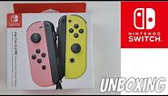 JOYCON PASTEL PINK AND PASTEL YELLOW UNBOXING