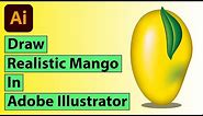 How to make a Realistic Mango Illustration in Adobe Illustrator | Mesh Tool