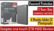 Seagate one touch hdd 2tb Review | best external hard disk in india | seagate 2tb hard disk