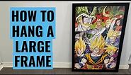 How to hang a Large / Heavy Frame | Kmart DIY