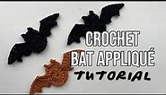 Crochet Bat Appliqué Tutorial