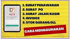 Aplikasi pembuatan Quotation PO Surat Jalan & Invoice