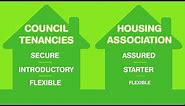Types of Tenancy with a Council or Housing Association