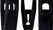 Hanger Clips for Velvet Hangers, 20 Pack Velvet Hangers Clips, Strong Hanger Clips Perfect for Pants Hangers (Black)