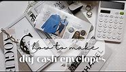 How to Make Minimal Cash Envelopes A6 | Luxury on a Budget | Cash Stuffing Essentials for Beginners