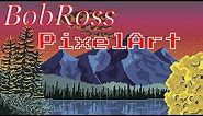 Bob Ross PIXEL ART Landscape! S10E1 - Towering Peaks. Relaxing Time Lapse Speedpaint