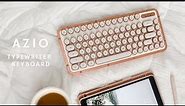 Prettiest Mechanical Keyboard? | Azio Typewriter Keyboard Unboxing + Review