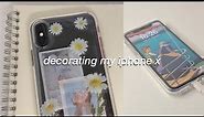 decorating my iphone x + my charging animation style ✨ ~ aesthetic vlog ~