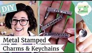 DIY Metal Stamped Holiday Gifts - Book Inspired Keychains and Charms! | @laurenfairwx