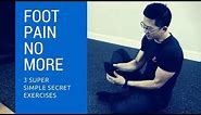 3 secret exercises for plantar fasciitis foot pain - these totally cured my foot pain!