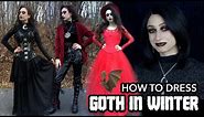 HOW TO DRESS GOTH IN WINTER ❄️ OUTFIT IDEAS