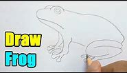 How to Draw a Frog - Very Easy