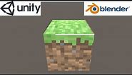 How to make minecraft grass block in unity